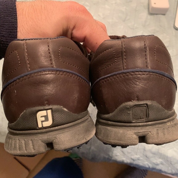 Footjoy Dryjoys Casual Mens Golf Shoes Brown - Picture 2 of 3